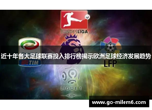 近十年各大足球联赛投入排行榜揭示欧洲足球经济发展趋势